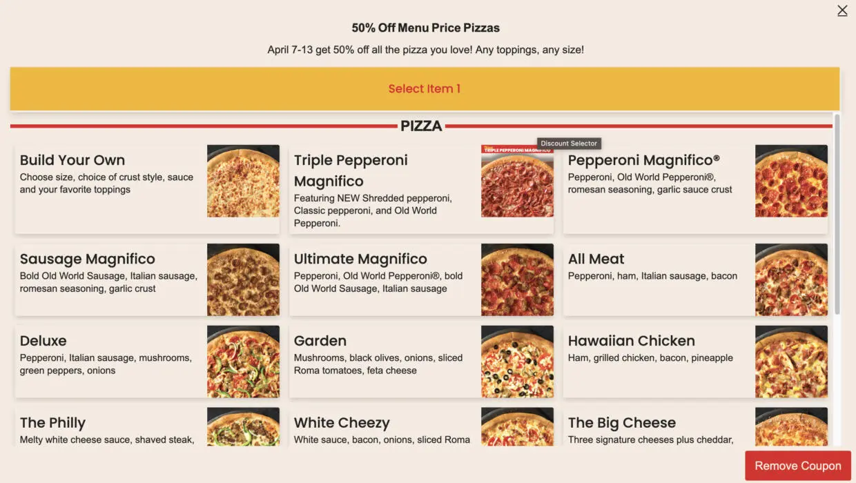 50% Off Pizza at Marco’s – This Week Only! (Online/App Exclusive)